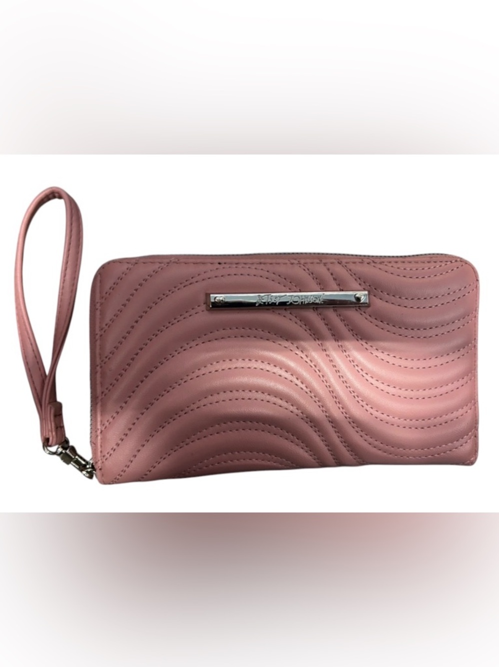 Betsey Johnson Pink Quilted Wristlet Wallet - Stylish Women's Clutch